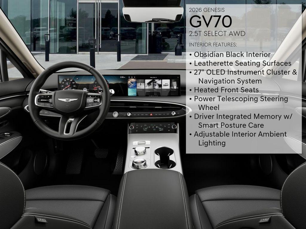 new 2026 Genesis GV70 car, priced at $54,885