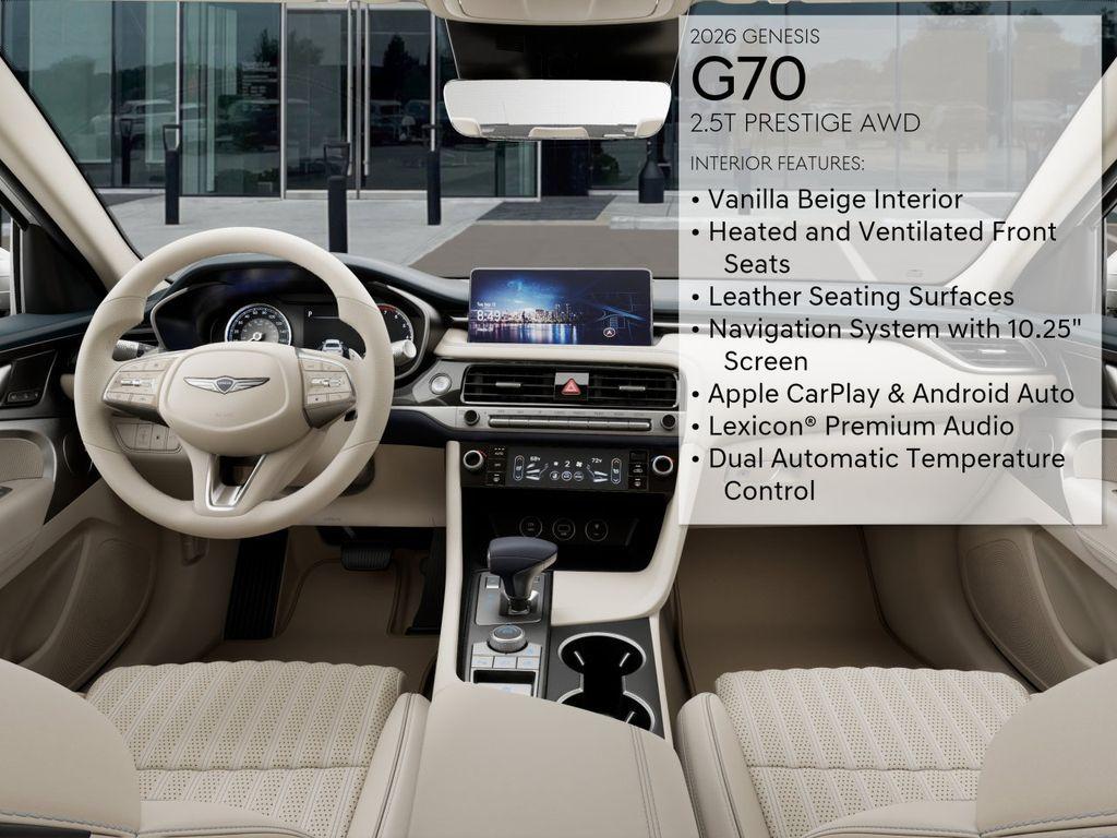 new 2026 Genesis G70 car, priced at $51,965