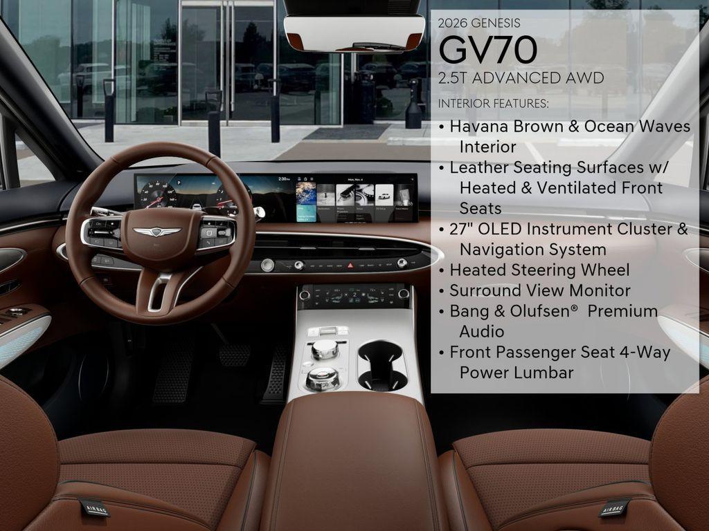 new 2026 Genesis GV70 car, priced at $58,030