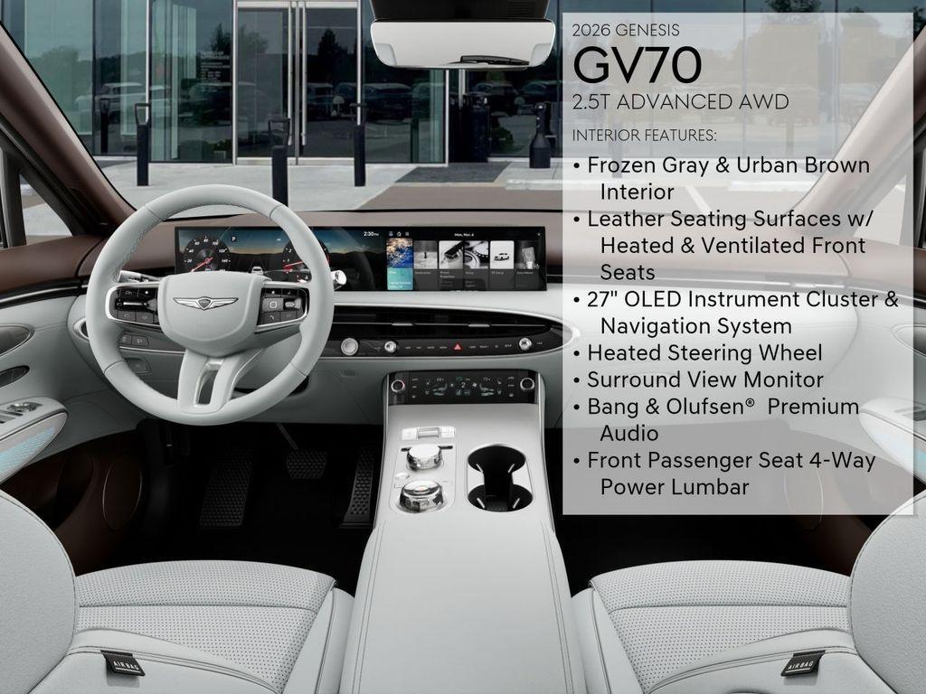 new 2026 Genesis GV70 car, priced at $58,035