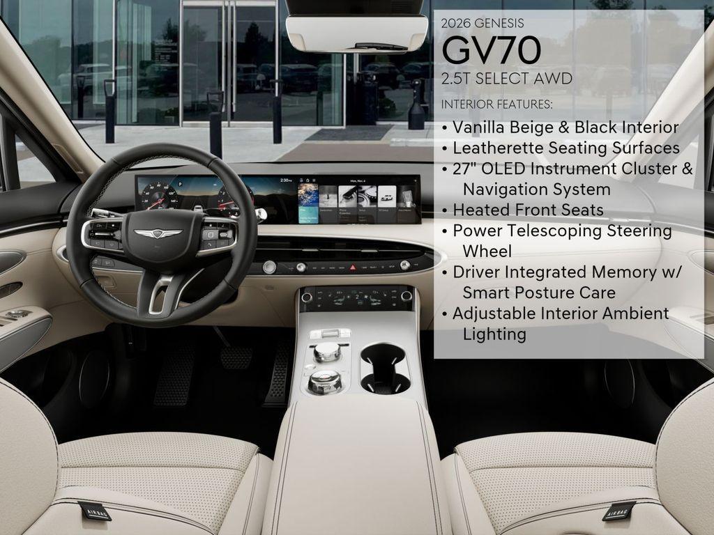 new 2026 Genesis GV70 car, priced at $53,465