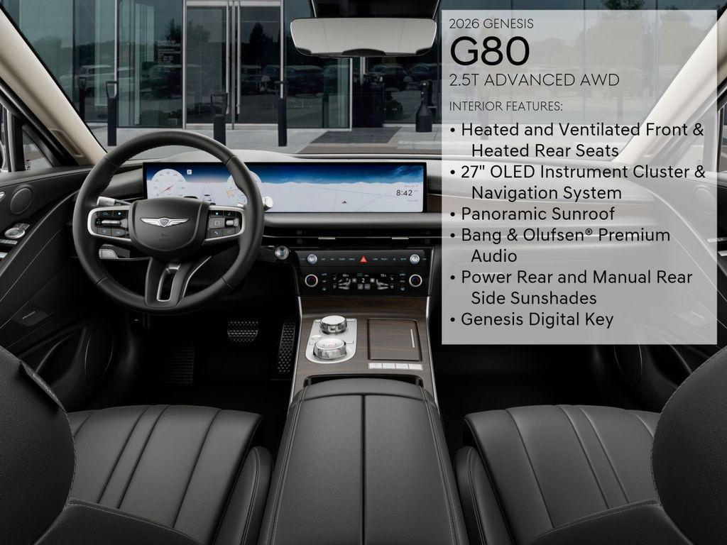 new 2026 Genesis G80 car, priced at $65,550