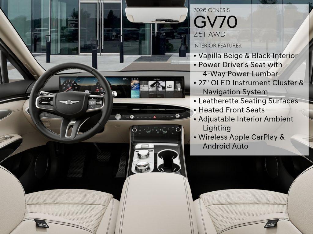 new 2026 Genesis GV70 car, priced at $50,395