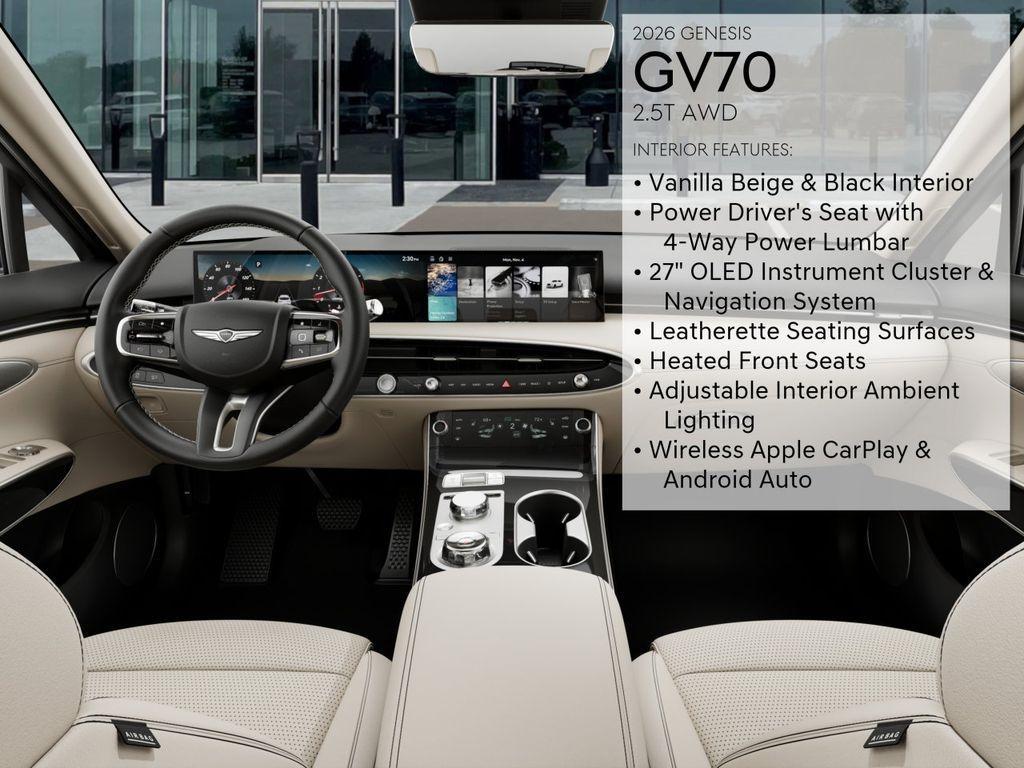 new 2026 Genesis GV70 car, priced at $50,360