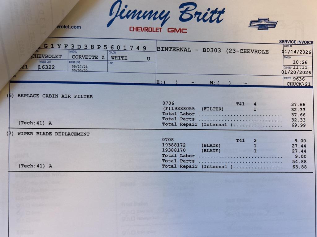 used 2023 Chevrolet Corvette car, priced at $96,199