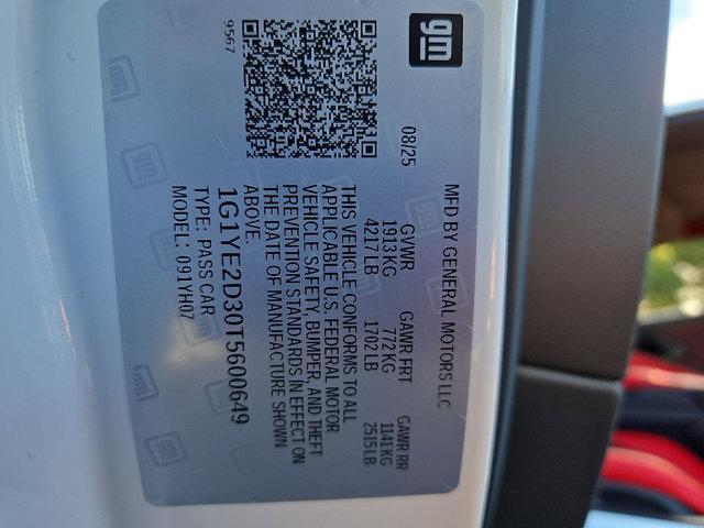 new 2026 Chevrolet Corvette car, priced at $136,000