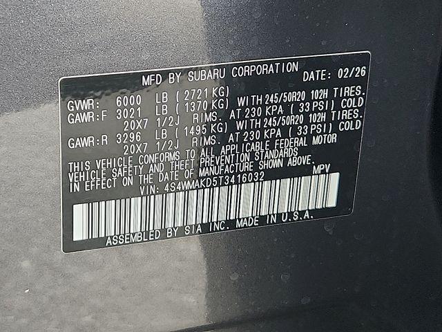 new 2026 Subaru Ascent car, priced at $49,892