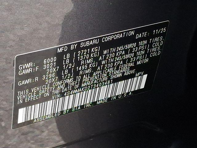 new 2026 Subaru Ascent car, priced at $50,054