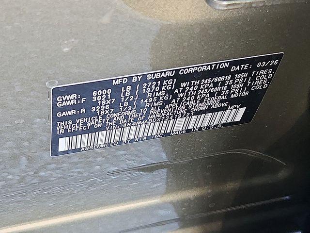 new 2026 Subaru Ascent car, priced at $40,674