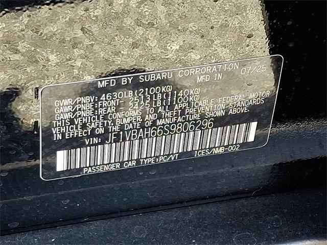 new 2025 Subaru WRX car, priced at $36,388