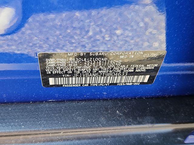 new 2026 Subaru WRX car, priced at $39,480