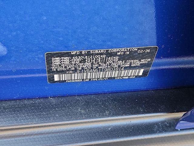 new 2026 Subaru WRX car, priced at $39,599