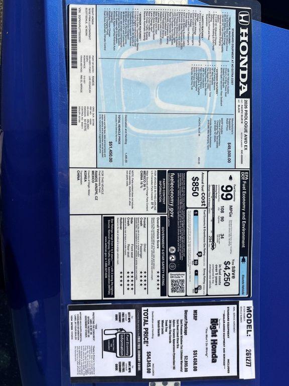 new 2026 Honda Prologue car, priced at $49,567