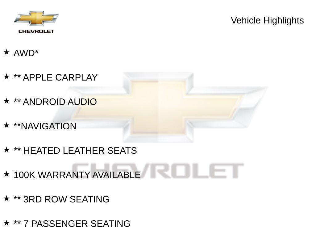 used 2023 Chevrolet Traverse car, priced at $38,000