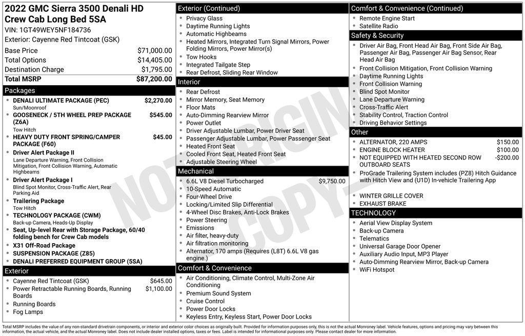 used 2022 GMC Sierra 3500 car, priced at $62,495