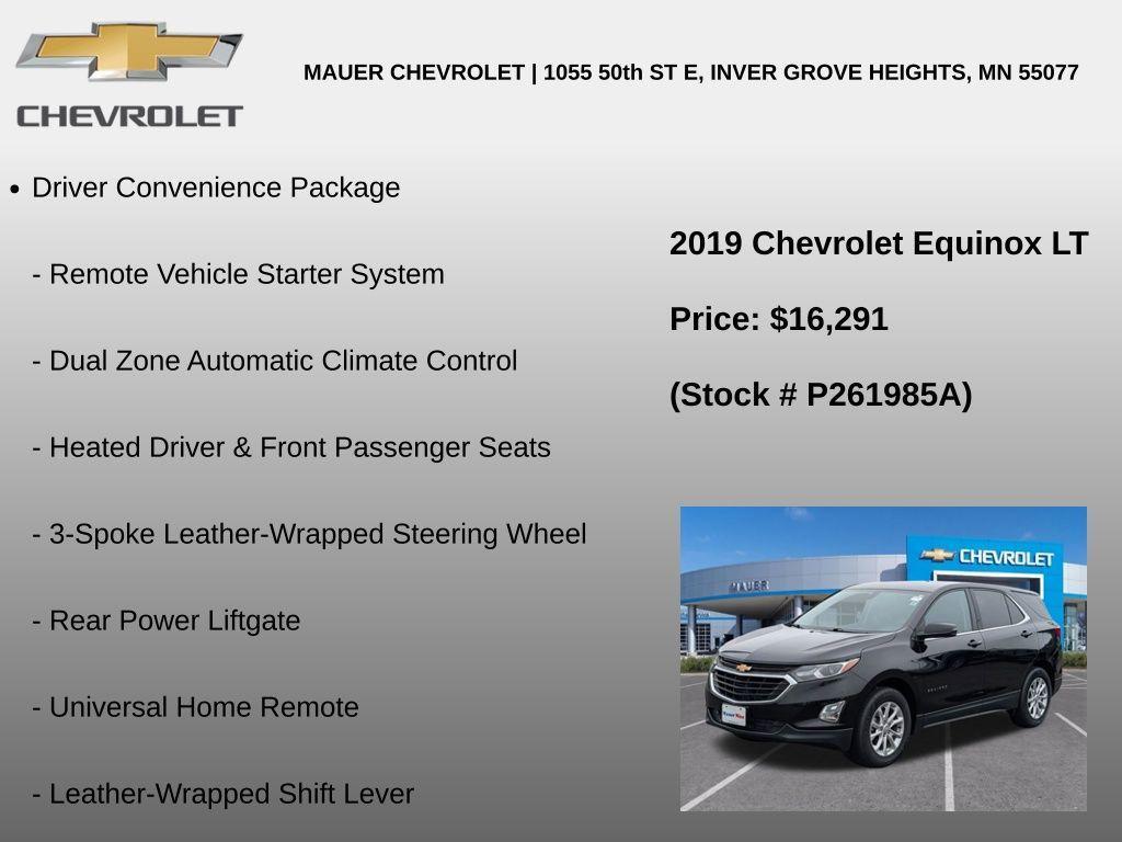 used 2019 Chevrolet Equinox car, priced at $16,291