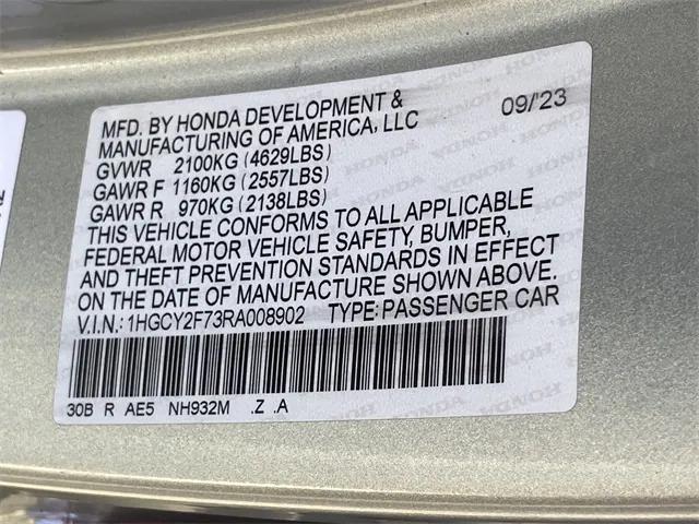 used 2024 Honda Accord Hybrid car, priced at $28,133