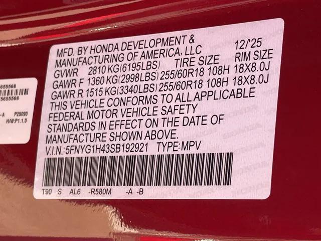 used 2025 Honda Pilot car, priced at $44,599