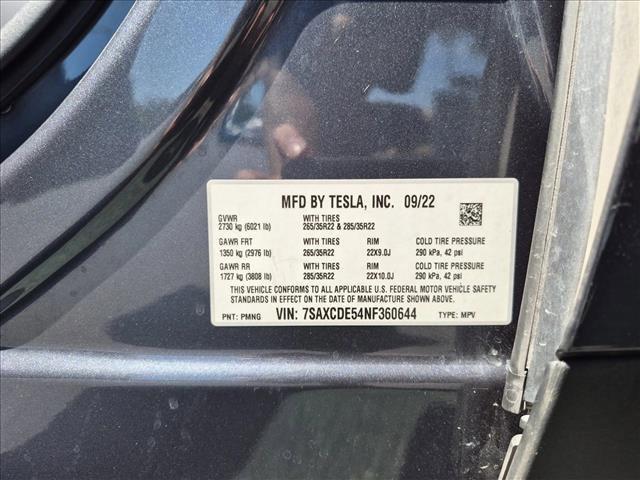 used 2022 Tesla Model X car, priced at $55,220