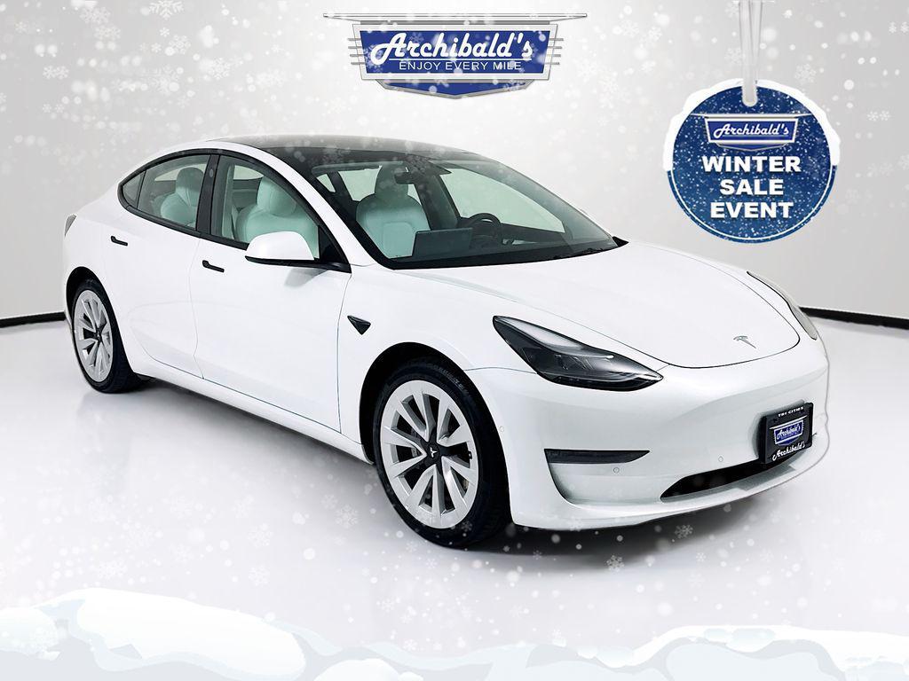 used 2022 Tesla Model 3 car, priced at $22,616