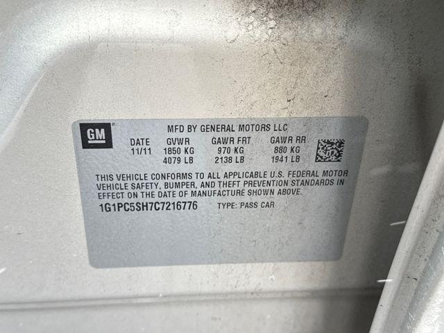 used 2012 Chevrolet Cruze car, priced at $6,550