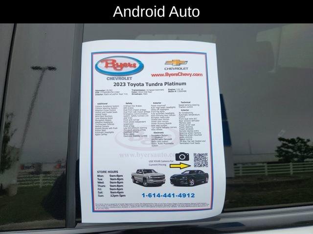used 2023 Toyota Tundra car, priced at $52,412