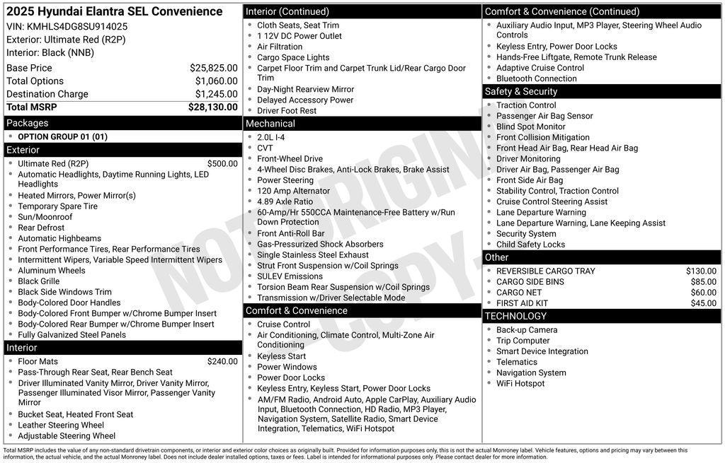 used 2025 Hyundai Elantra car, priced at $24,789