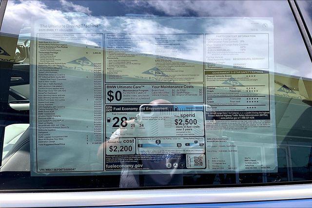 new 2026 BMW X1 car, priced at $51,045