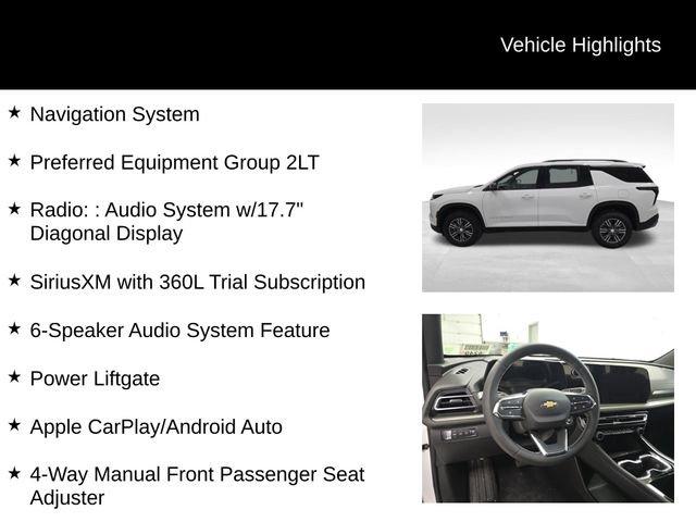 new 2026 Chevrolet Traverse car, priced at $44,230