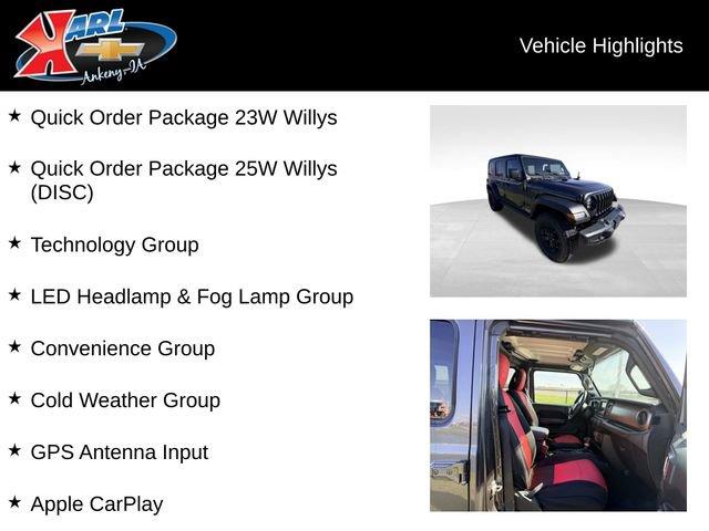 used 2021 Jeep Wrangler car, priced at $27,987