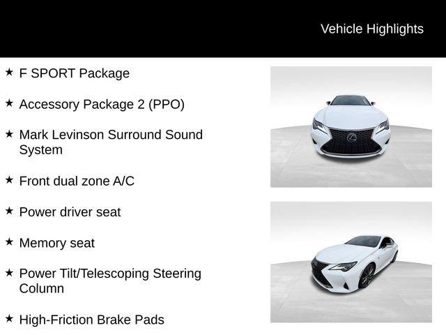 used 2022 Lexus RC 350 car, priced at $46,987
