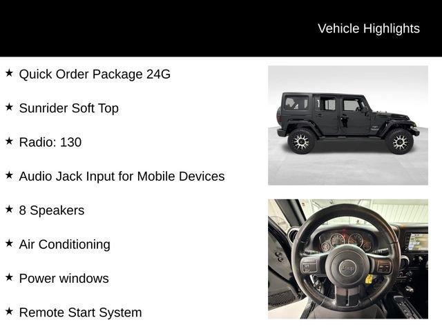 used 2016 Jeep Wrangler Unlimited car, priced at $21,485