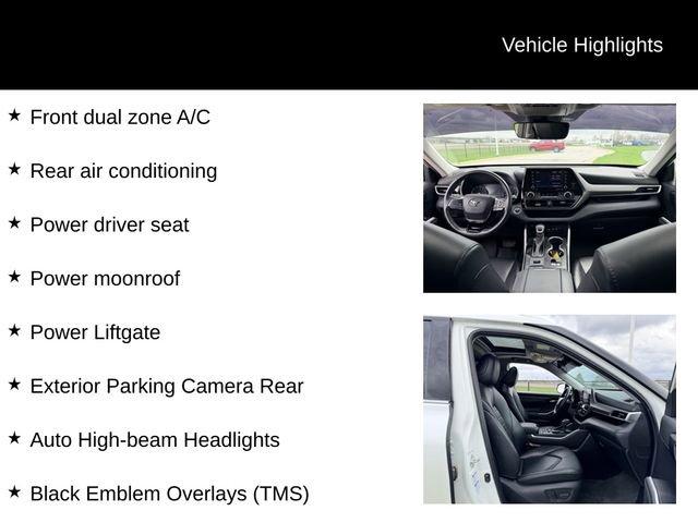 used 2021 Toyota Highlander car, priced at $29,987