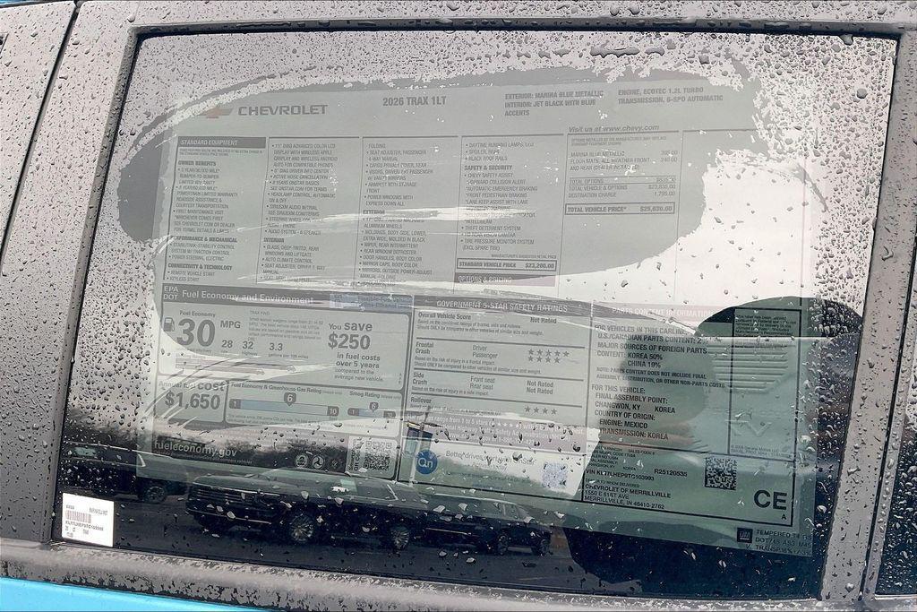 new 2026 Chevrolet Trax car, priced at $23,349