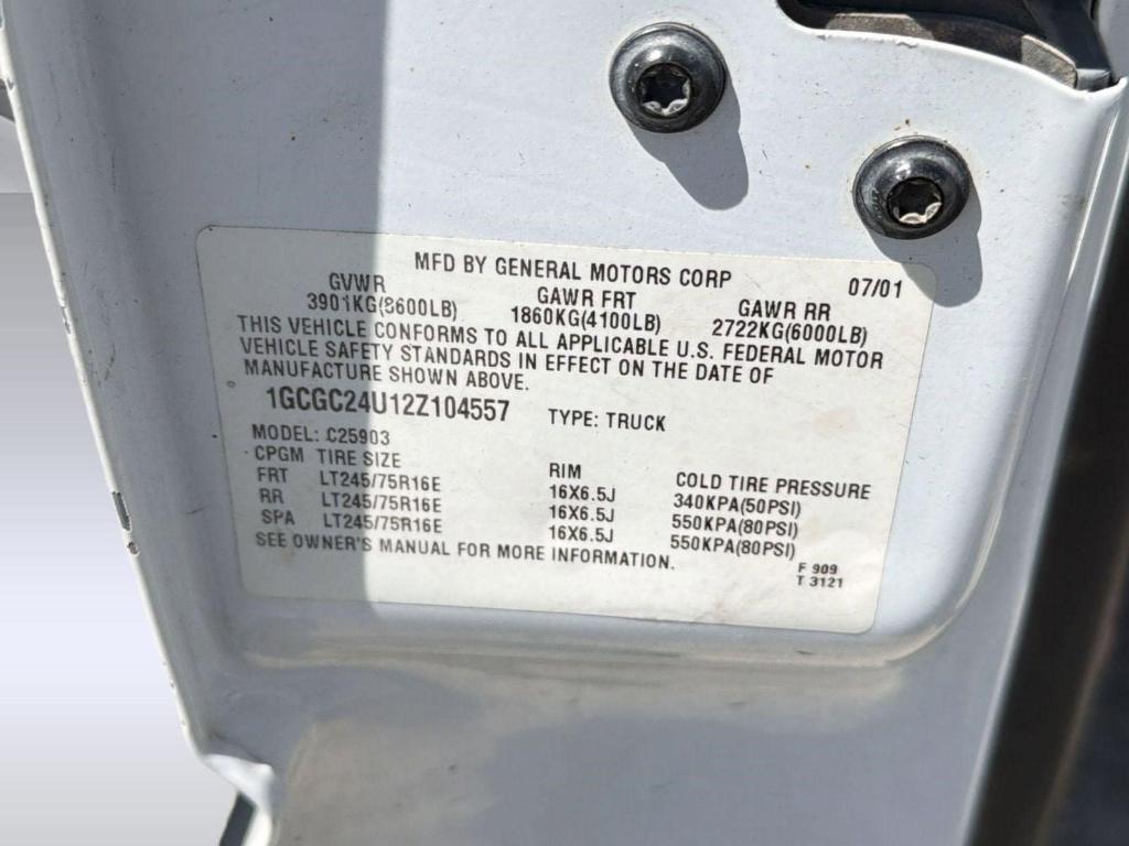 used 2002 Chevrolet Silverado 2500 car, priced at $6,999