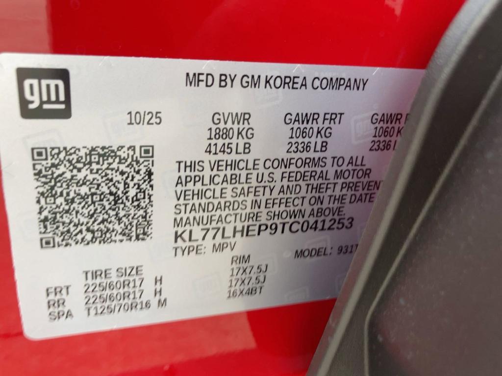 new 2026 Chevrolet Trax car, priced at $26,811