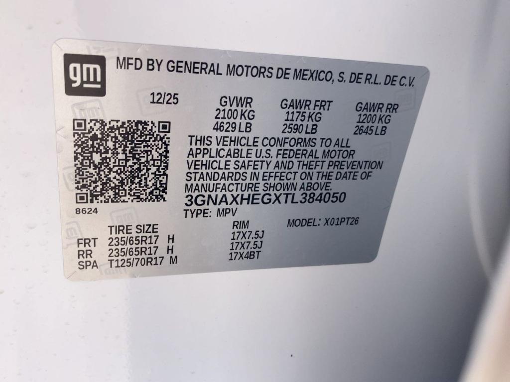 new 2026 Chevrolet Equinox car, priced at $32,984