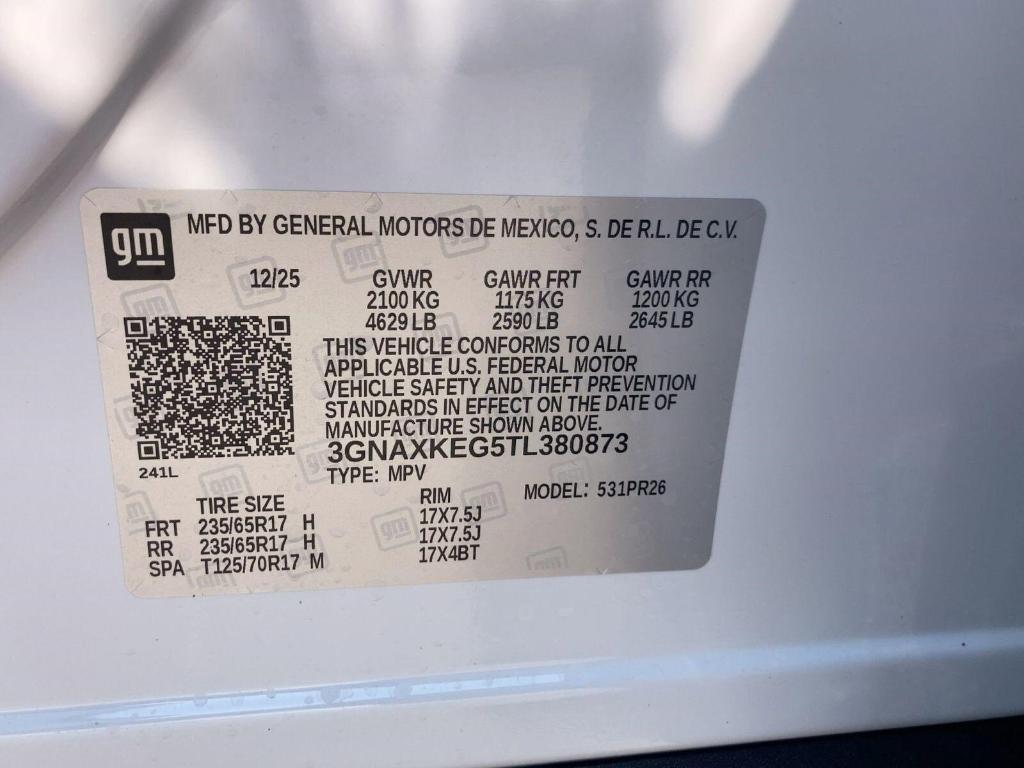 new 2026 Chevrolet Equinox car, priced at $39,879