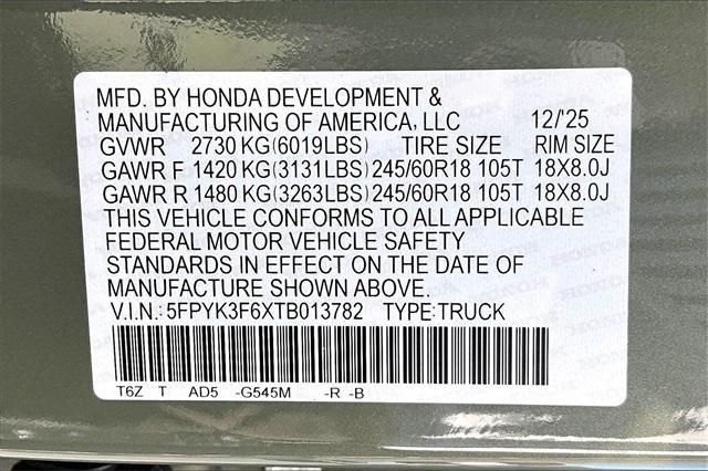 new 2026 Honda Ridgeline car