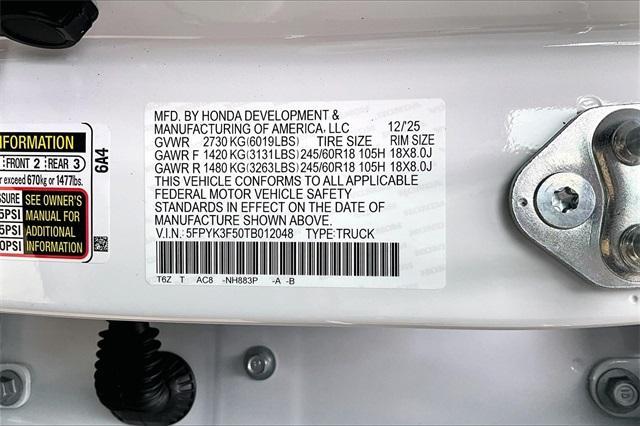 new 2026 Honda Ridgeline car, priced at $43,964