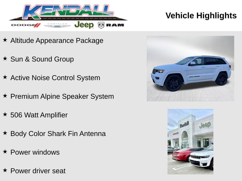 used 2021 Jeep Grand Cherokee car, priced at $23,757