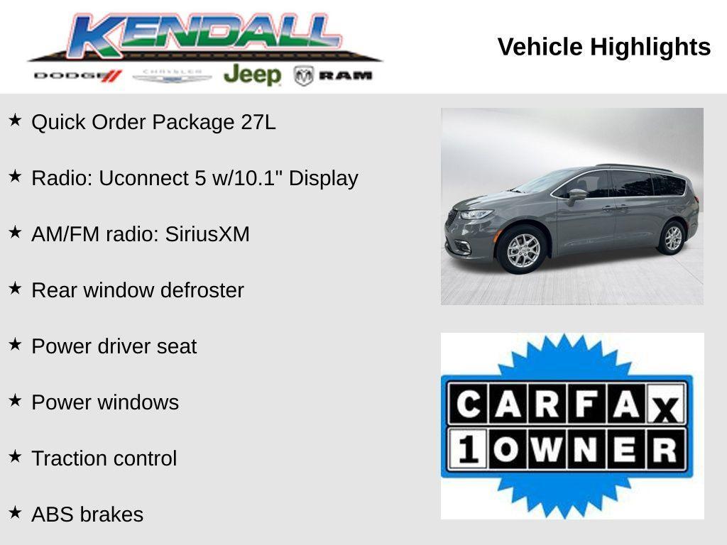 used 2022 Chrysler Pacifica car, priced at $30,977