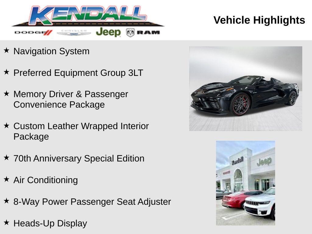 used 2023 Chevrolet Corvette car, priced at $71,996