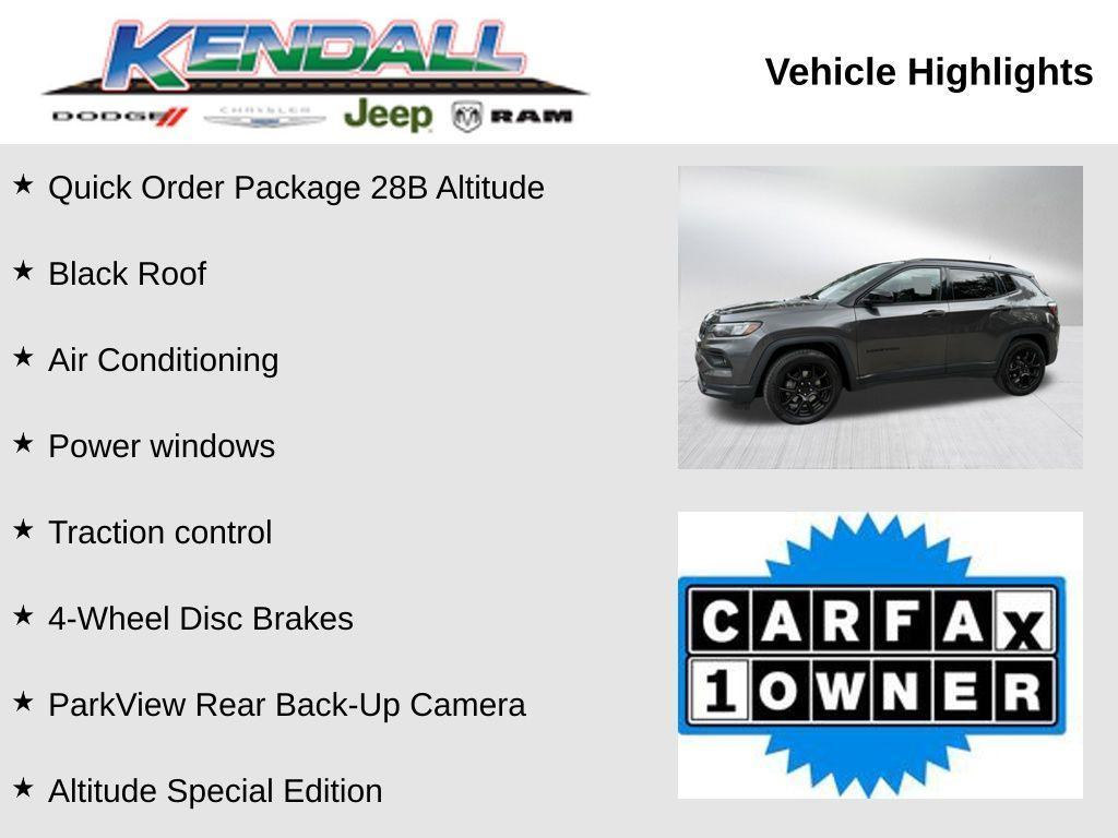 used 2022 Jeep Compass car, priced at $19,778