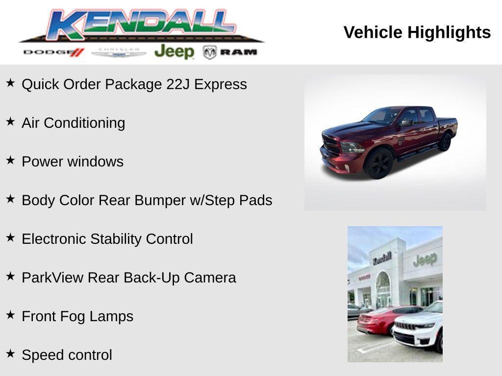 used 2018 Ram 1500 car, priced at $17,896