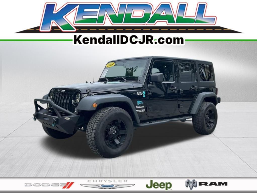 used 2018 Jeep Wrangler JK Unlimited car, priced at $17,986