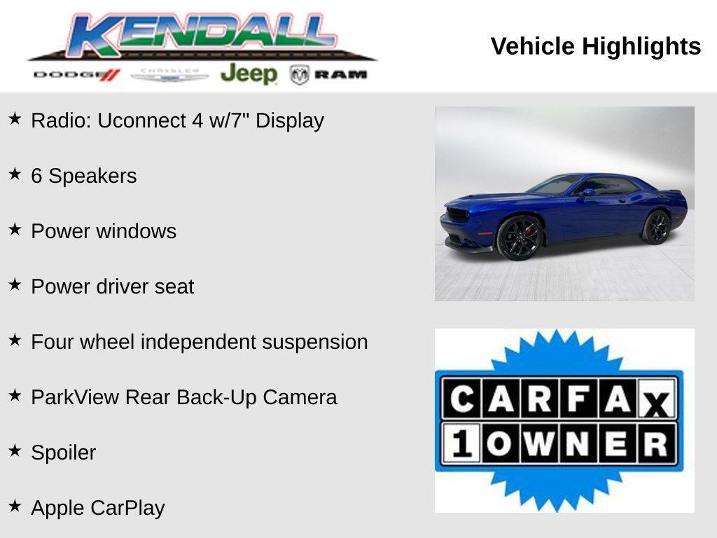 used 2022 Dodge Challenger car, priced at $24,684