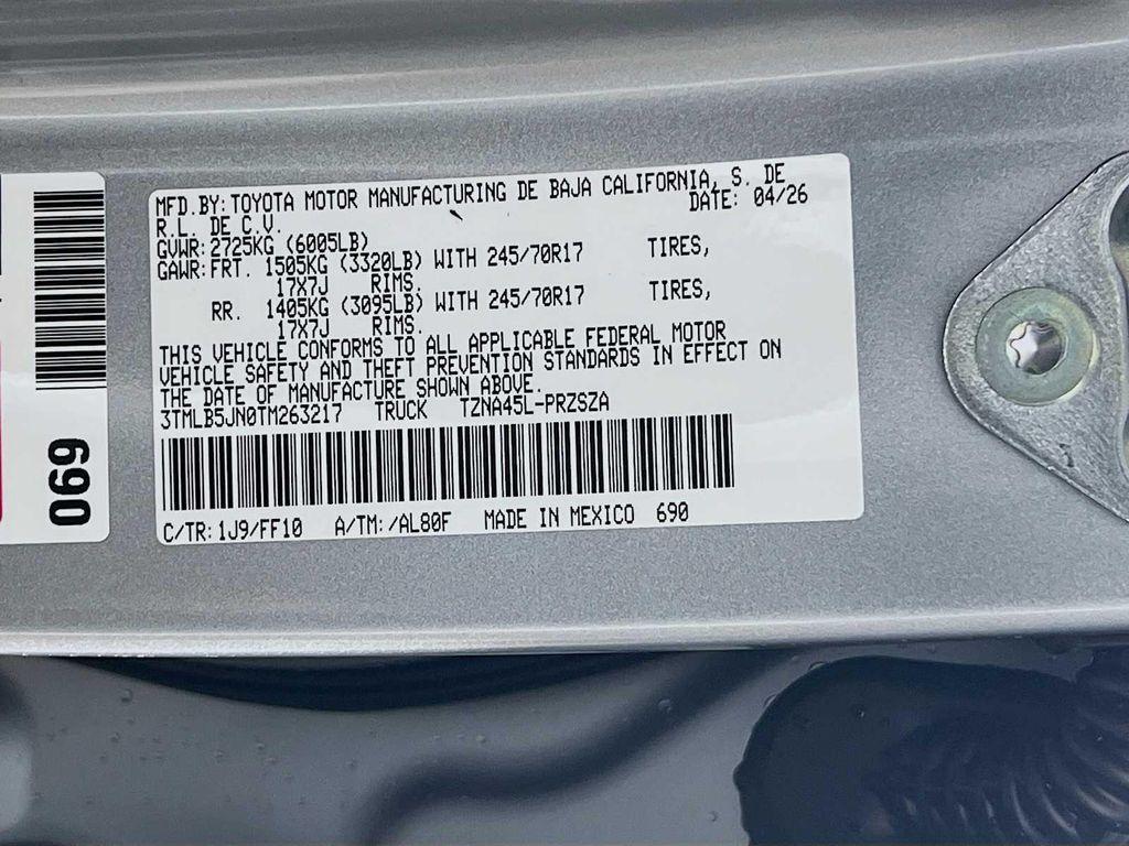new 2026 Toyota Tacoma car, priced at $45,074