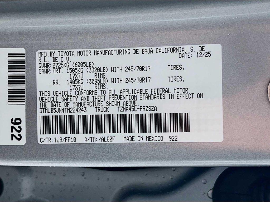 new 2026 Toyota Tacoma car, priced at $45,318