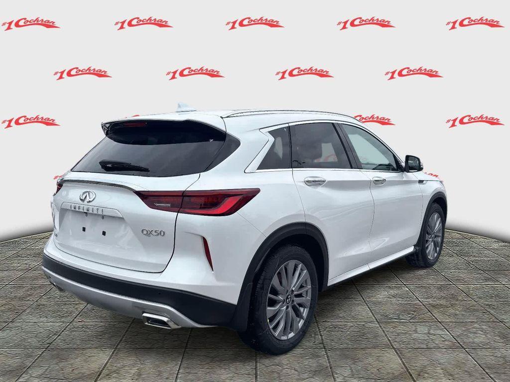 new 2025 INFINITI QX50 car, priced at $47,818